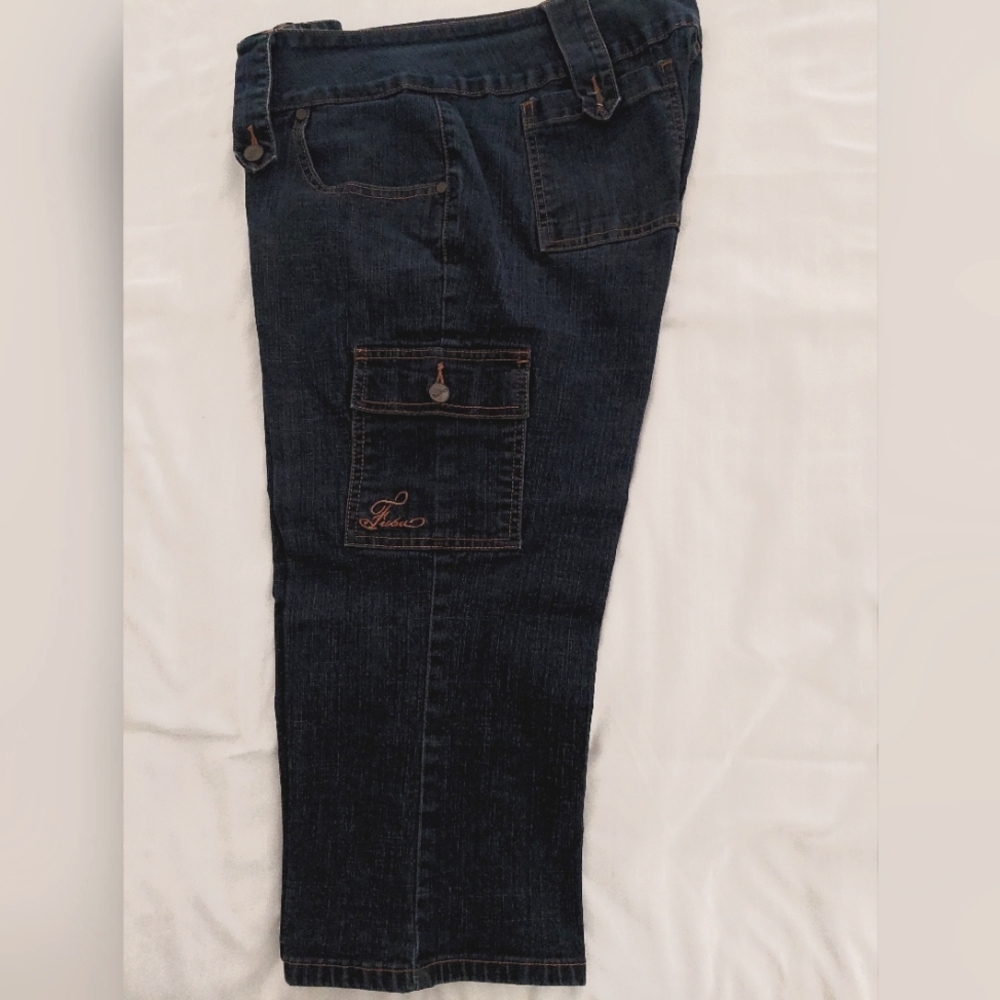 FUBU The Collection Capri's, Blu Jean, W11/12